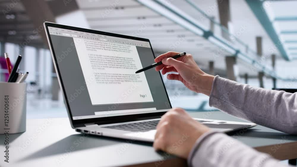 Reading Contract Document Paperwork Reading Contract Document Paperwork