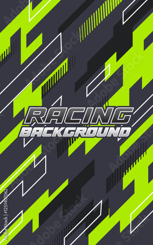 Abstract geometric background for sports, t-shirt, racing car livery