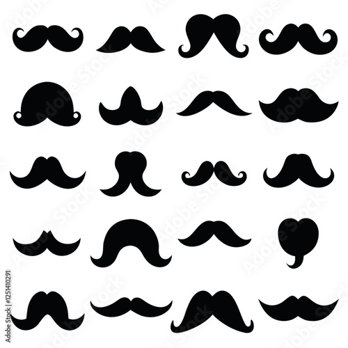 Collection of Different Mustache Styles