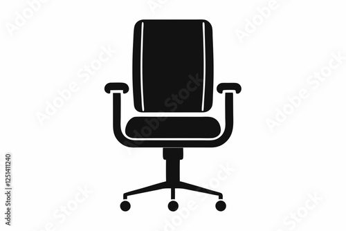 chair icon office chair vector silhouette