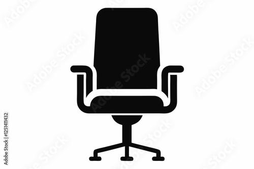 chair icon office chair vector silhouette