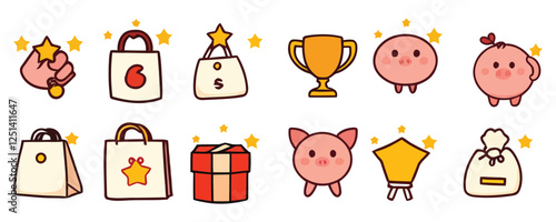 Gift & Reward Icons – High-Quality Vector Pack for Designers