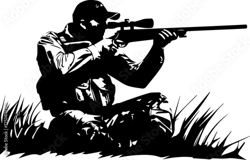 Hunter vector design, outdoor hunting 