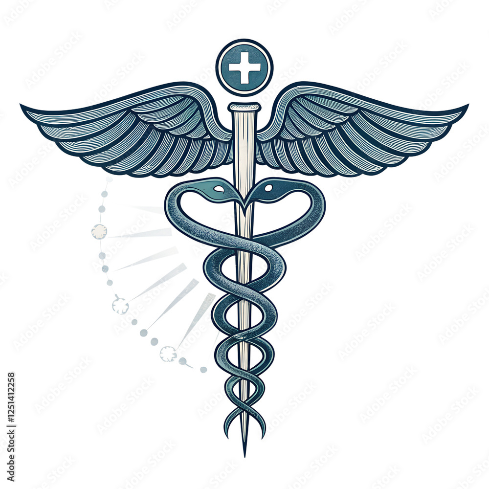 caduceus medical symbol on white background caduceus medical symbol on white background