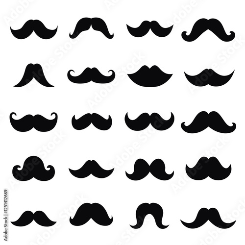 Collection of Different Mustache Styles