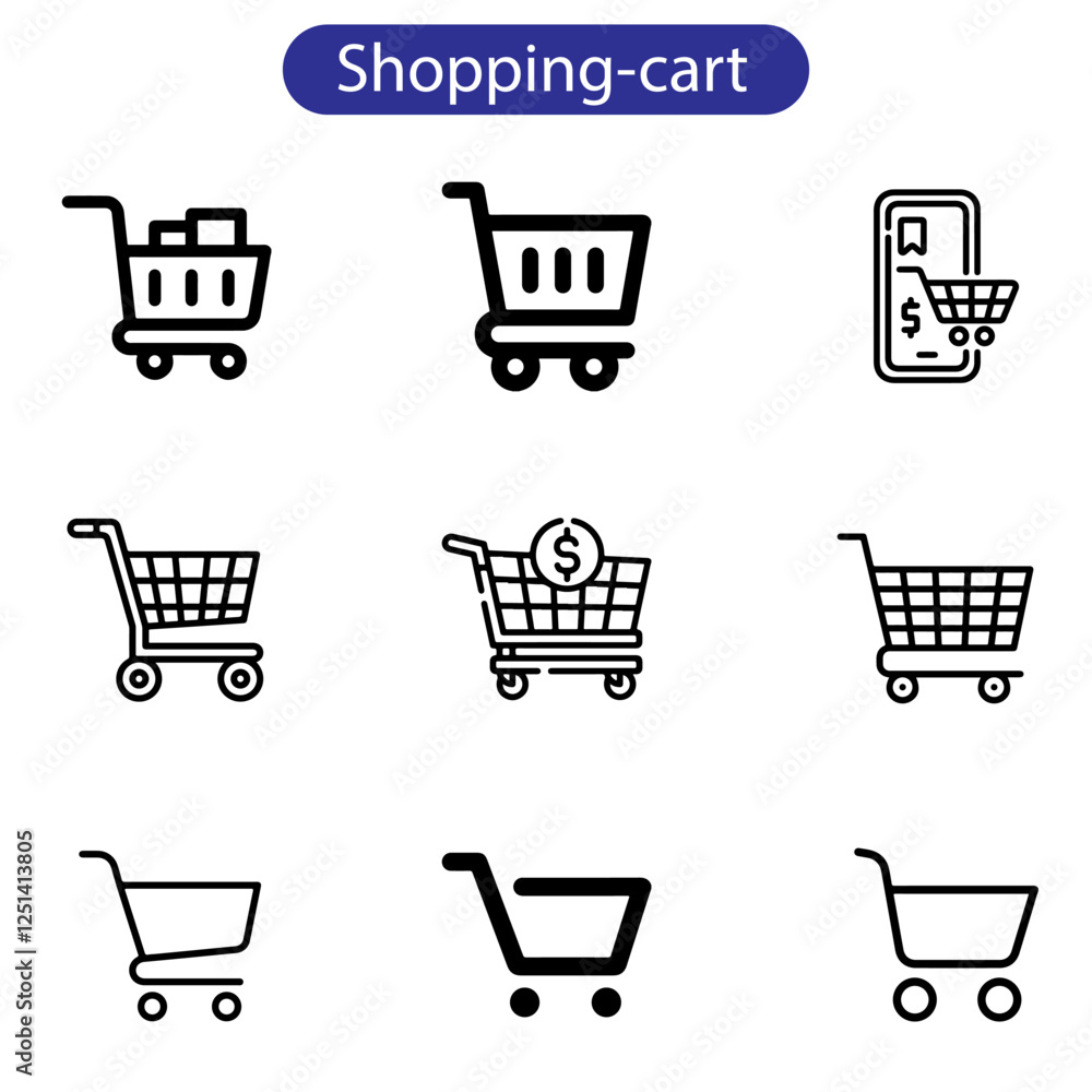 perfect thin line icon set of shopping cart trolley basket. Isolated on white background. use for web and app design. perfect thin line icon set of shopping cart trolley basket. Isolated on white background. use for web and app design.