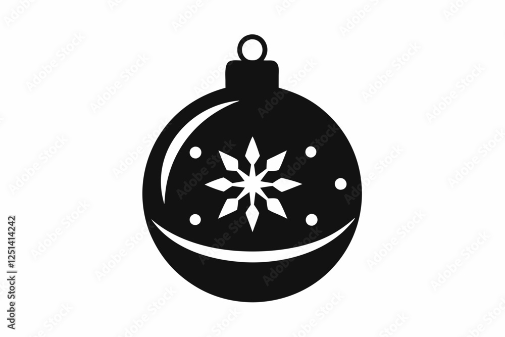 Fototapeta premium christmas ball isolated on white