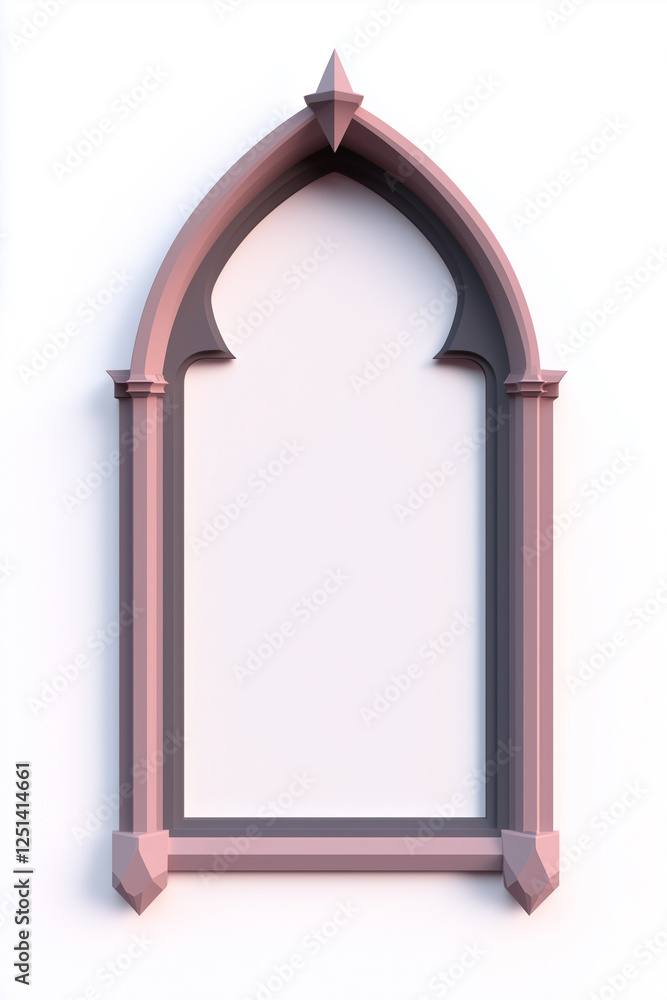 Minimalistic low-poly 3D frame with geometric design and pastel colors on a clean background Minimalistic low-poly 3D frame with geometric design and pastel colors on a clean background
