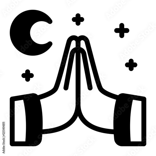 This Forgiveness icon is suitable for Ramadan Islamic event etc