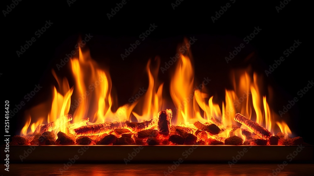 Captivating image of a roaring fireplace with intense flickering flames casting a warm glowing ambiance and radiant heat The fire s mesmerizing turbulent dance creates a dramatic Captivating image of a roaring fireplace with intense flickering flames casting a warm glowing ambiance and radiant heat The fire s mesmerizing turbulent dance creates a dramatic