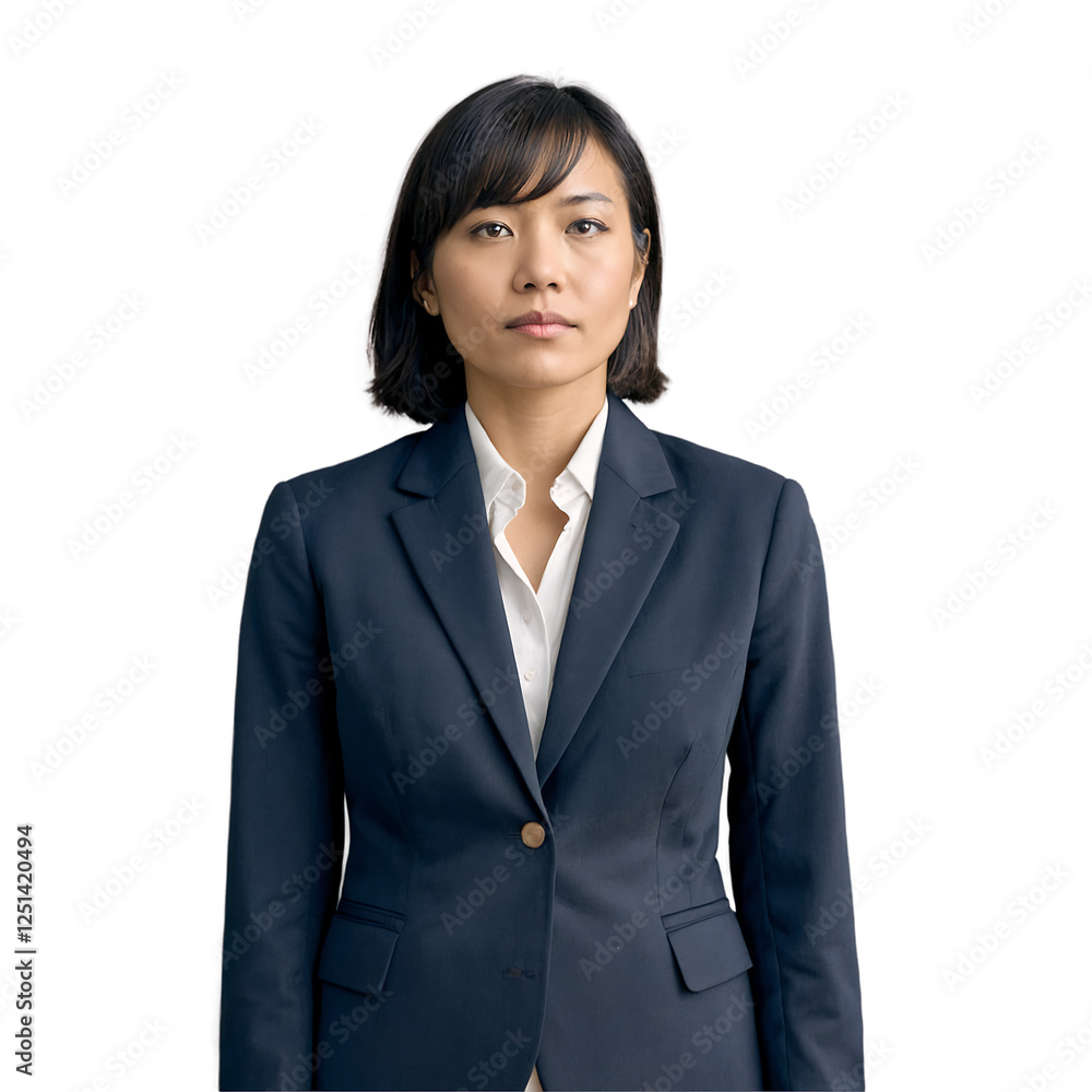 Woman in Suit isolated on transparent background Woman in Suit isolated on transparent background