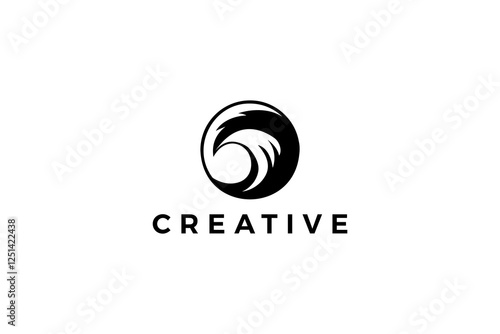 Water wave logo vector. Wave logo, Wave icon vector on white background.