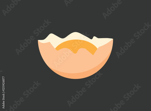 Illustration of an Cracked Egg