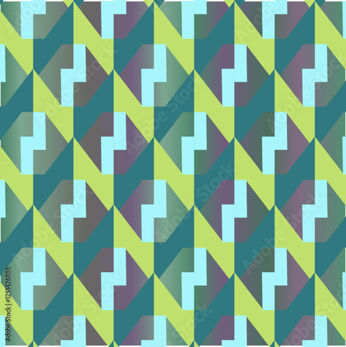 Abstract Seamless Geometric pattern. Colorful geometrical pattern of diamonds shapes. Triangular pattern . Design for fashion, fabric, textile, wallpaper, cover, web , wrapping and all textile prints