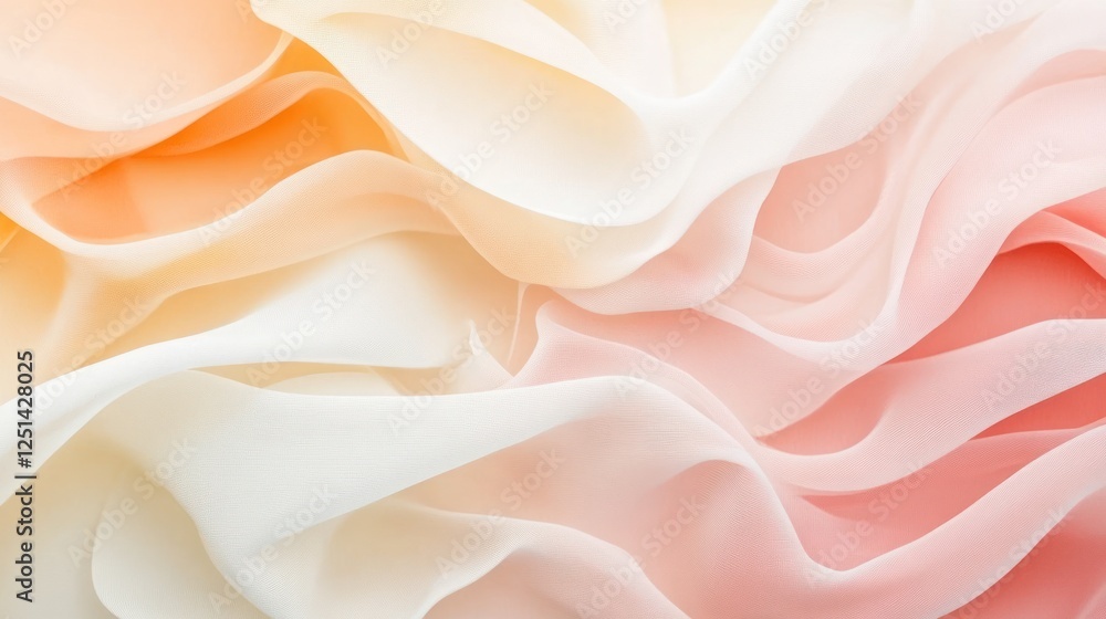 Pastel Fabric Texture: A Dreamy Ombre of Peach, Cream, and Rose Pastel Fabric Texture: A Dreamy Ombre of Peach, Cream, and Rose