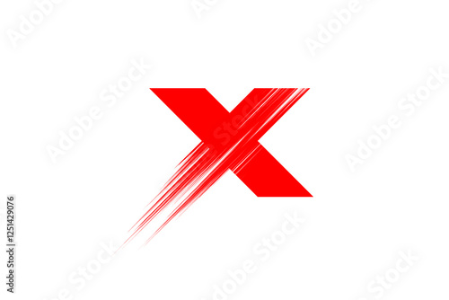 Creative X letter logo icon. X letter mark vector. photo