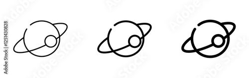  planet vector icon