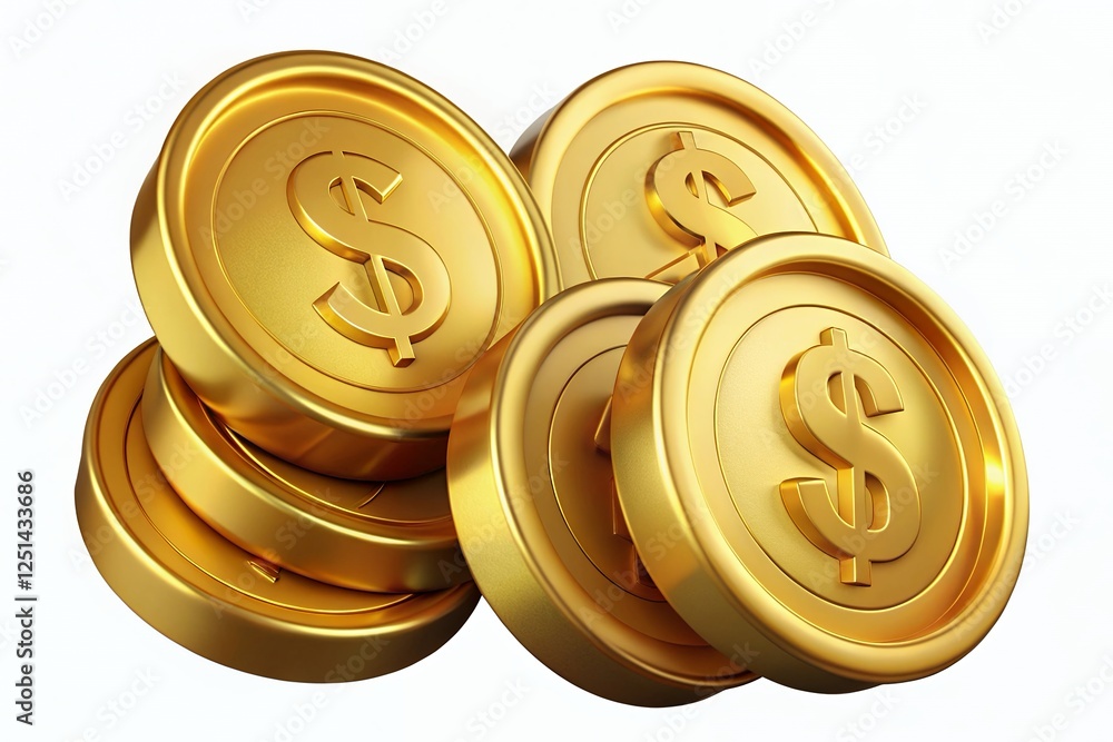 3d golden coins 3d golden dollar coins realistic gold coin dollar Casino 3d golden coins 3d golden dollar coins realistic gold coin dollar Casino