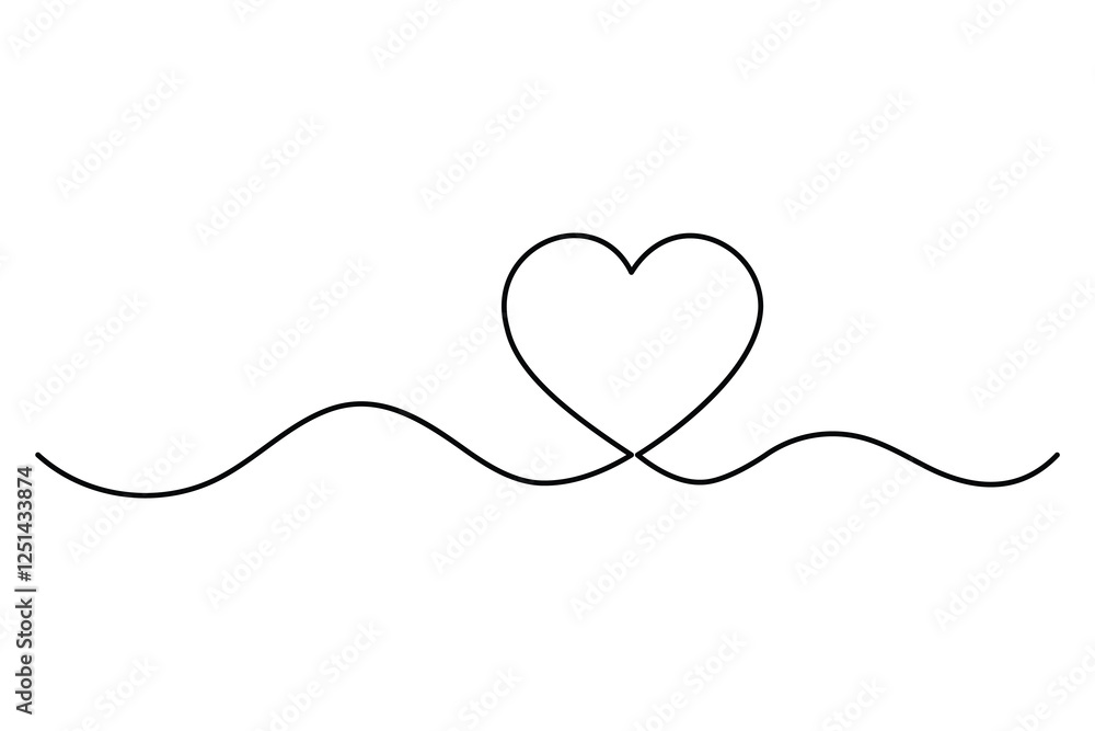 Heart continuous single line art drawing. Hand drawn doodle heart outline vector illustration
Heart continuous single line art drawing. Hand drawn doodle heart outline vector illustration