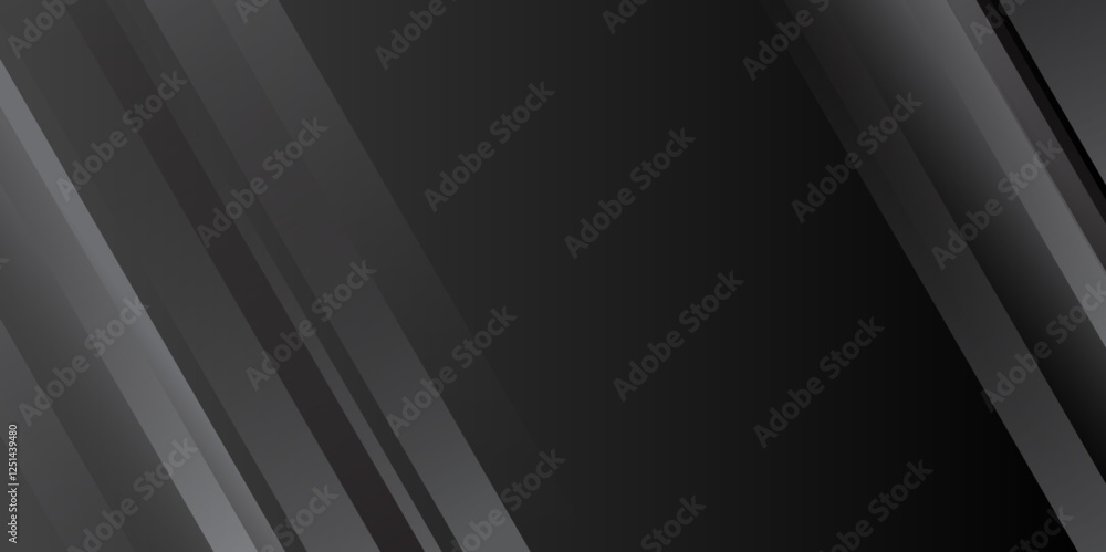 Dark grey black dynamic abstract background with silver lights stripes diagonal lines. speed and motion light tech background Vector. graphic design for cover, banner pattern presentation background Dark grey black dynamic abstract background with silver lights stripes diagonal lines. speed and motion light tech background Vector. graphic design for cover, banner pattern presentation background