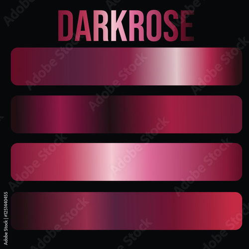 gradient swatches of the color dark rose suitable for graphic design projects, branding designs, social media posts, and digital artwork.