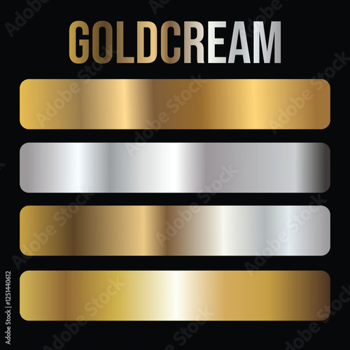 Decorative Color Premium Gradient Swatches Golden Cream Modern Gradients can be used as backgrounds to add visual dimension and depth to a web page, poster, or other printed material