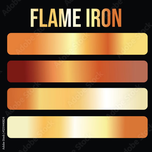 Decorative Color Premium Gradient Swatches Flame Iron Fire Spark Modern Gradients can be used as backgrounds to add visual dimension and depth to a web page, poster, or other printed material