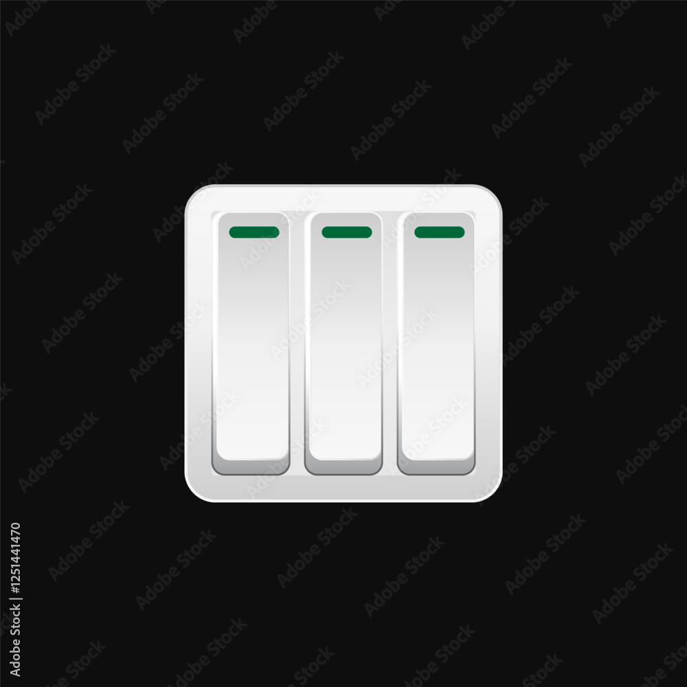 3 Gang Switch vector. three Gang Switch. 3 Gang Switch vector. three Gang Switch.
