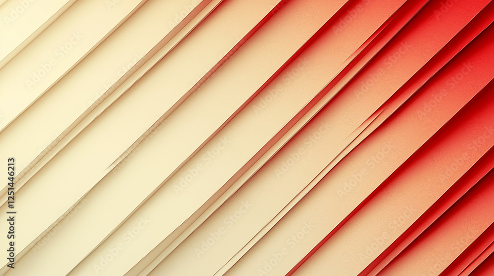 Obraz premium Minimalist beige background with thin red diagonal lines, subtle pattern, clean design, digital texture.