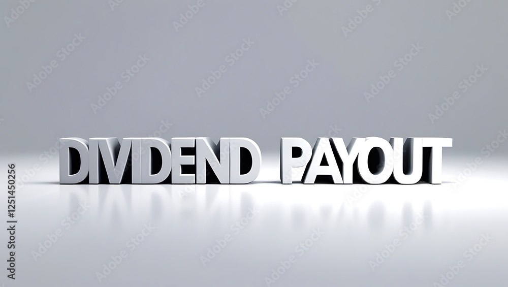concept of dividend payout is illustrated with bold letters displaying its significance in investment and finance concept of dividend payout is illustrated with bold letters displaying its significance in investment and finance