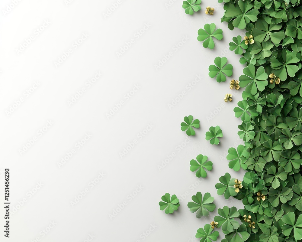 A St Patrick s Dayinspired financial newsletter with clovers and gold accents A St Patrick s Dayinspired financial newsletter with clovers and gold accents