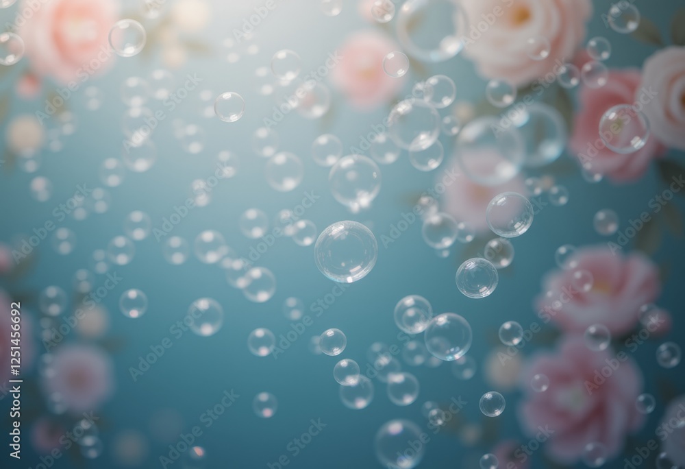 Delicate translucent bubbles floating gracefully in the air with a soft blurred floral background creating an ethereal and dreamy atmosphere perfect for romantic and whimsical designs Delicate translucent bubbles floating gracefully in the air with a soft blurred floral background creating an ethereal and dreamy atmosphere perfect for romantic and whimsical designs