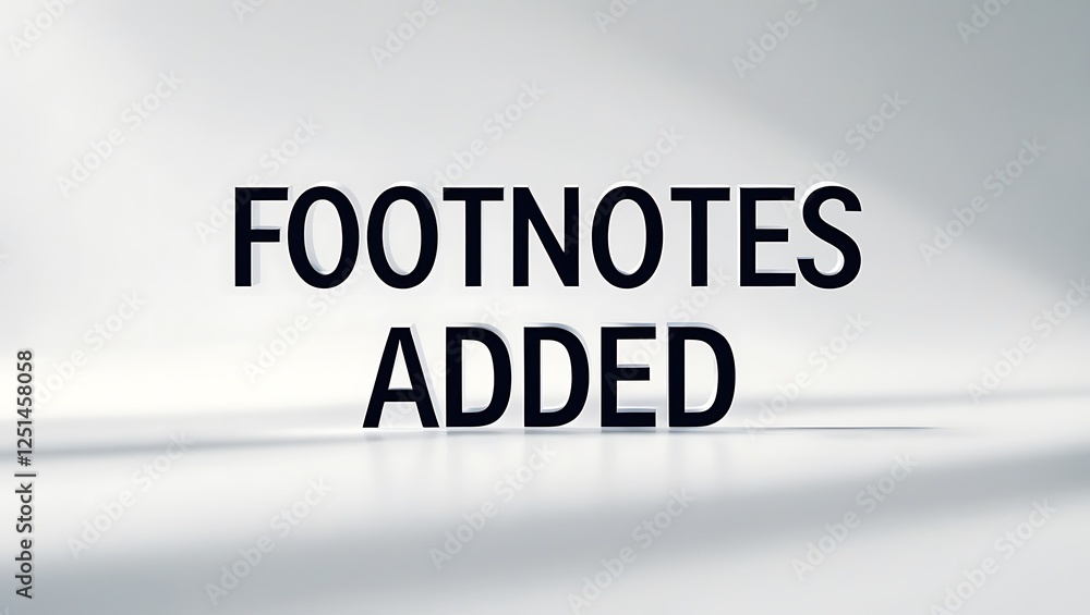 Text highlights the addition of footnotes for clarity in academic works. Text highlights the addition of footnotes for clarity in academic works.