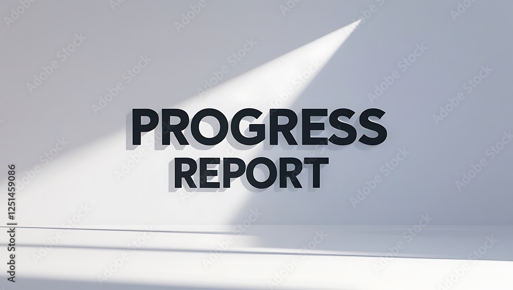 Fototapeta premium Progress report highlighting achievements and areas for growth in a project