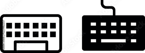 Keyboard Symbol Vector Icon Set for Digital and Technology Designs