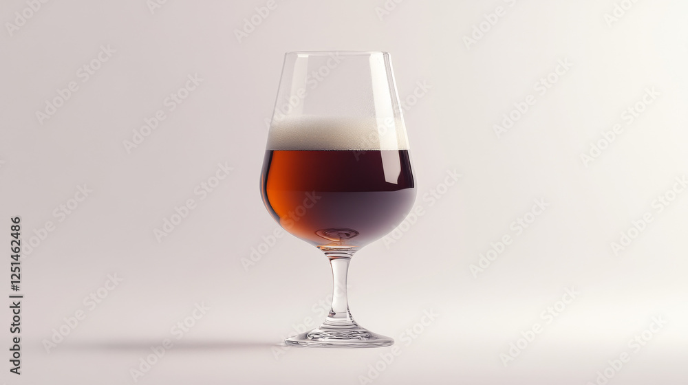 A glass of beer isolated on a white background, featuring a clipping path for easy editing A glass of beer isolated on a white background, featuring a clipping path for easy editing