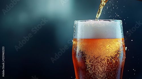 Wallpaper Mural A refreshing light draft beer being poured from a pub tap into a glass Torontodigital.ca