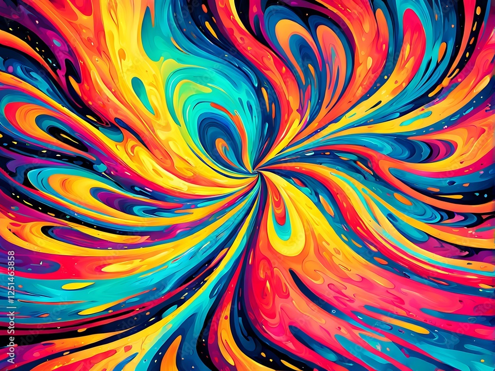 Fototapeta premium Abstract Swirling Color Burst