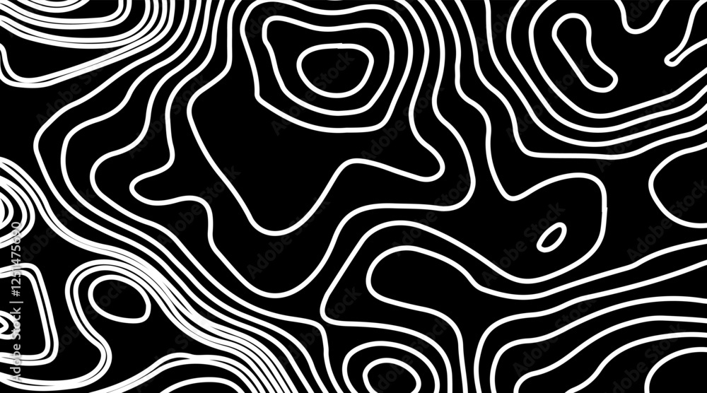 The vector file can be scaled infinitely without loss. This topographic map style abstract pattern would make an ideal background, The vector file can be scaled infinitely without loss. This topographic map style abstract pattern would make an ideal background,