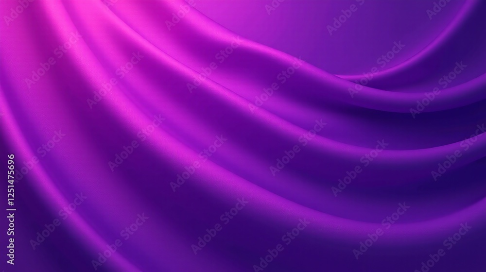 Fototapeta premium The image showcases a gradient of vibrant purple hues, creating a smooth, flowing texture.