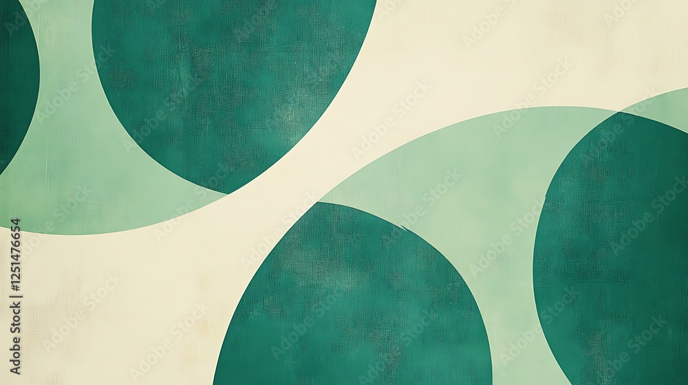 Abstract Green and Beige Circular Design Abstract Green and Beige Circular Design