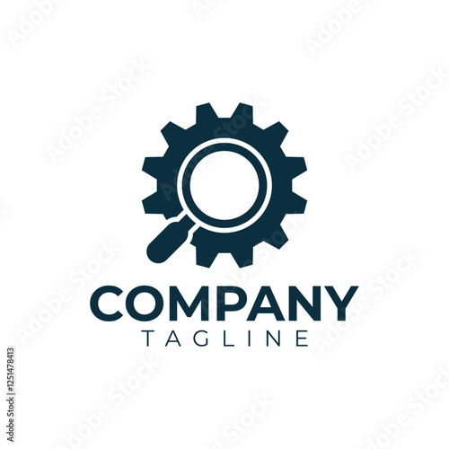 Magnifying Glass and Gear logo - Representing SEO Optimization and Technical Search