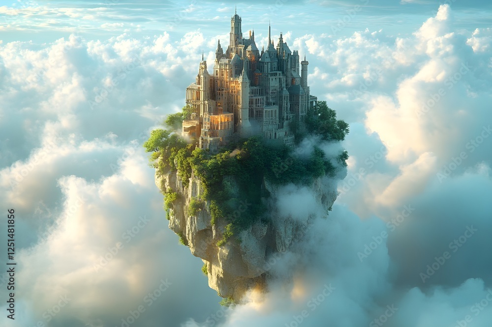 clouds in the sky City in the sky with clouds drifting above clouds in the sky City in the sky with clouds drifting above