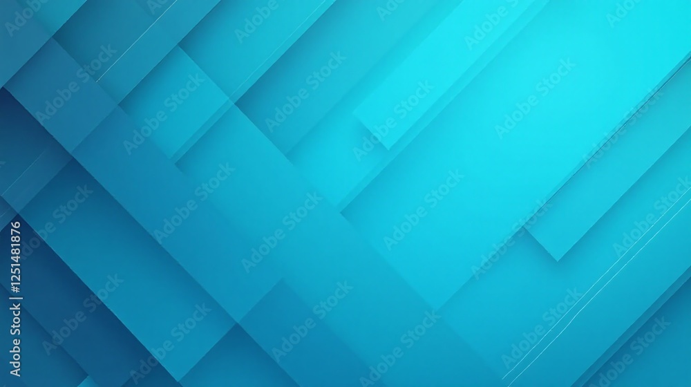 Obraz premium Geometric blue hues create a visually engaging pattern.