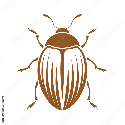 a beetle with a shiny, leaf-textured shell for a natural look