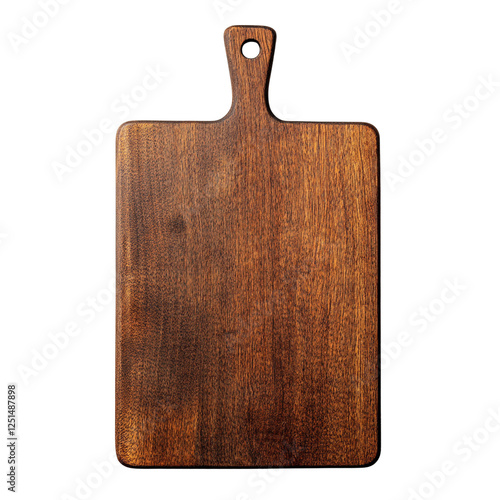 Wooden cutting board for culinary use. photo