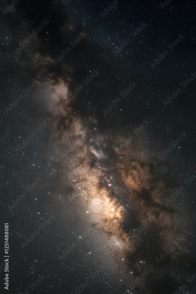 Captivating milky way galaxy shining brightly in the night sky cosmic dust and distant stars Captivating milky way galaxy shining brightly in the night sky cosmic dust and distant stars