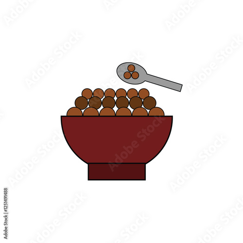cereal vector type icon