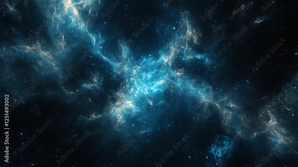 Fototapeta premium Cosmic Nebula Explosion in Space