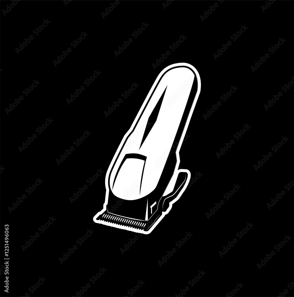Simple barber trimmer, hair trimmer icon vector illustration. Simple barber trimmer, hair trimmer icon vector illustration.